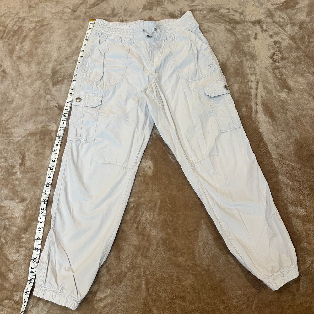 Calvin Klein Performance White/Beige Cargo Jogger Pants Small